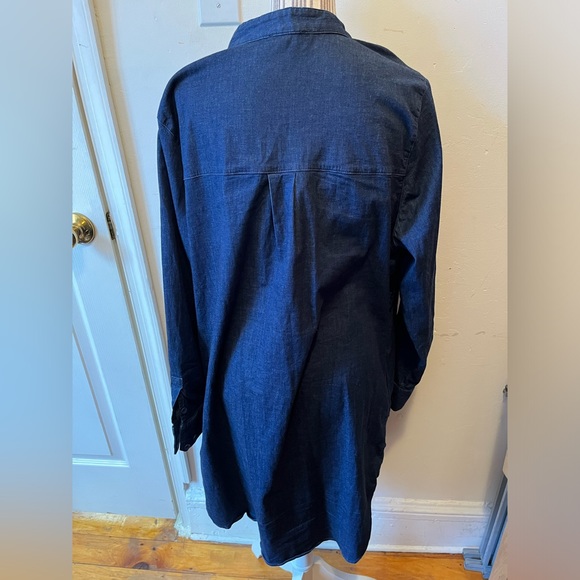 Universal Standard Denim Shirt Dress. Oversized Size Small - Picture 3 of 11